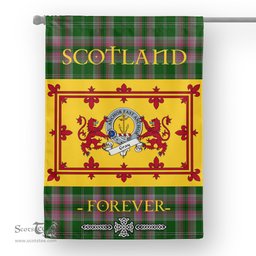 Scotstee Tartan House Flag Gray Clan Badge Tartan Garden Flag - The Lion Rampant Scotland, Tartan Garden Flag, Tartan House Flag, Tartan Flag, Crest Garden Flag, Garden Flag, Ireland Garden Flag, Family Crest, Custom Flag, Custom Garden Flag, Ireland Custom Flag, Clan Tartan Flags