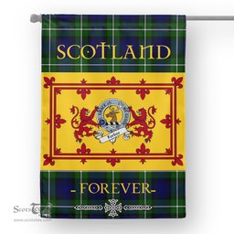 Scotstee Tartan House Flag Forbes Clan Badge Tartan Garden Flag - The Lion Rampant Scotland, Tartan Garden Flag, Tartan House Flag, Tartan Flag, Crest Garden Flag, Garden Flag, Ireland Garden Flag, Family Crest, Custom Flag, Custom Garden Flag, Ireland Custom Flag, Clan Tartan Flags