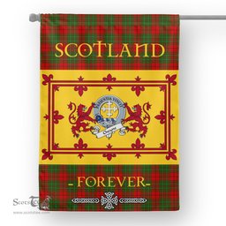 Scotstee Tartan House Flag Cheyne Clan Badge Tartan Garden Flag - The Lion Rampant Scotland, Tartan Garden Flag, Tartan House Flag, Tartan Flag, Crest Garden Flag, Garden Flag, Ireland Garden Flag, Family Crest, Custom Flag, Custom Garden Flag, Ireland Custom Flag, Clan Tartan Flags
