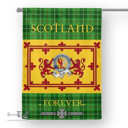 Scotstee Tartan House Flag Boyle Clan Badge Tartan Garden Flag - The Lion Rampant Scotland, Tartan Garden Flag, Tartan House Flag, Tartan Flag, Crest Garden Flag, Garden Flag, Ireland Garden Flag, Family Crest, Custom Flag, Custom Garden Flag, Ireland Custom Flag, Clan Tartan Flags