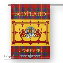 Scotstee Tartan House Flag Fraser Clan Badge Tartan Garden Flag - The Lion Rampant Scotland, Tartan Garden Flag, Tartan House Flag, Tartan Flag, Crest Garden Flag, Garden Flag, Ireland Garden Flag, Family Crest, Custom Flag, Custom Garden Flag, Ireland Custom Flag, Clan Tartan Flags
