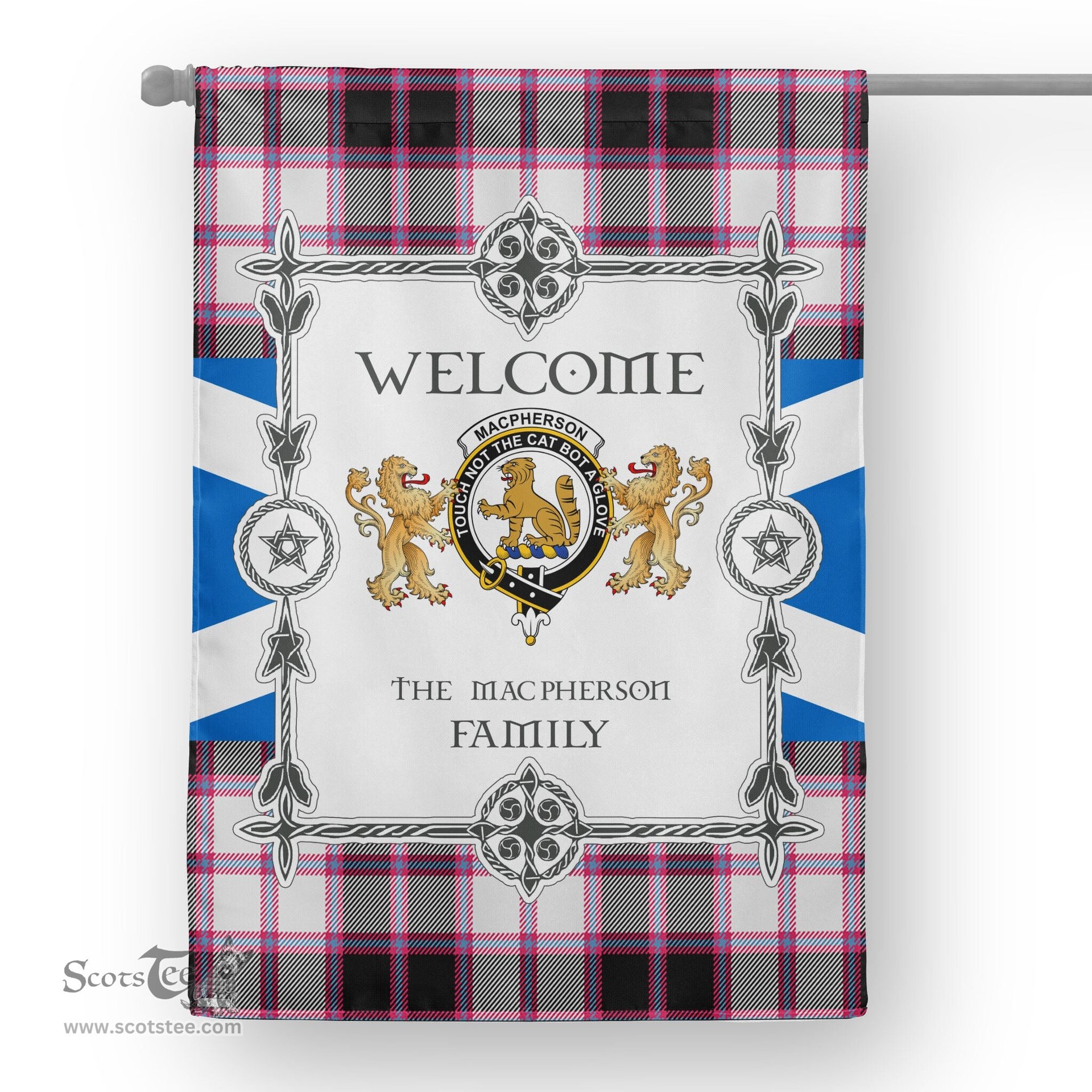 Scotstee Shop MacPherson Hunting Modern Tartan Garden Flag - Tartan Flag Clan Badge Scottish Tartan House Flag, tartan garden flag, Tartan Flag, Crest Garden Flag, Garden Flag, Ireland Garden Flag, Family Crest, Custom Flag, Custom Garden Flag, Ireland Custom Flag, clan tartan flags