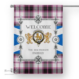 Scotstee Shop MacPherson Hunting Modern Tartan Garden Flag - Tartan Flag Clan Badge Scottish Tartan House Flag, tartan garden flag, Tartan Flag, Crest Garden Flag, Garden Flag, Ireland Garden Flag, Family Crest, Custom Flag, Custom Garden Flag, Ireland Custom Flag, clan tartan flags