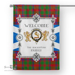 Scotstee Shop MacKintosh Modern Tartan Garden Flag - Tartan Flag Clan Badge Scottish Tartan House Flag, tartan garden flag, Tartan Flag, Crest Garden Flag, Garden Flag, Ireland Garden Flag, Family Crest, Custom Flag, Custom Garden Flag, Ireland Custom Flag, clan tartan flags
