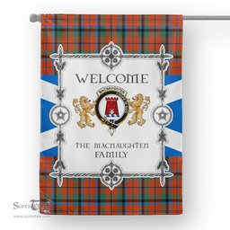 Scotstee Shop MacNaughton Ancient Tartan Garden Flag - Tartan Flag Clan Badge Scottish Tartan House Flag, tartan garden flag, Tartan Flag, Crest Garden Flag, Garden Flag, Ireland Garden Flag, Family Crest, Custom Flag, Custom Garden Flag, Ireland Custom Flag, clan tartan flags