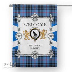 Scotstee Shop MacKie Ancient Tartan Garden Flag - Tartan Flag Clan Badge Scottish Tartan House Flag, tartan garden flag, Tartan Flag, Crest Garden Flag, Garden Flag, Ireland Garden Flag, Family Crest, Custom Flag, Custom Garden Flag, Ireland Custom Flag, clan tartan flags