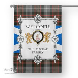 Scotstee Shop MacRae Hunting Weathered Tartan Garden Flag - Tartan Flag Clan Badge Scottish Tartan House Flag, tartan garden flag, Tartan Flag, Crest Garden Flag, Garden Flag, Ireland Garden Flag, Family Crest, Custom Flag, Custom Garden Flag, Ireland Custom Flag, clan tartan flags