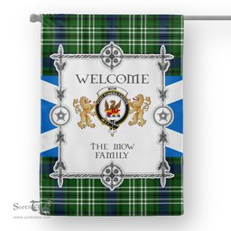 Scotstee Shop Mow Tartan Garden Flag - Tartan Flag Clan Badge Scottish Tartan House Flag, tartan garden flag, Tartan Flag, Crest Garden Flag, Garden Flag, Ireland Garden Flag, Family Crest, Custom Flag, Custom Garden Flag, Ireland Custom Flag, clan tartan flags