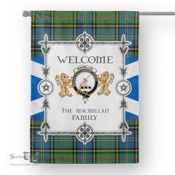 Scotstee Shop MacMillan Hunting Ancient Tartan Garden Flag - Tartan Flag Clan Badge Scottish Tartan House Flag, tartan garden flag, Tartan Flag, Crest Garden Flag, Garden Flag, Ireland Garden Flag, Family Crest, Custom Flag, Custom Garden Flag, Ireland Custom Flag, clan tartan flags