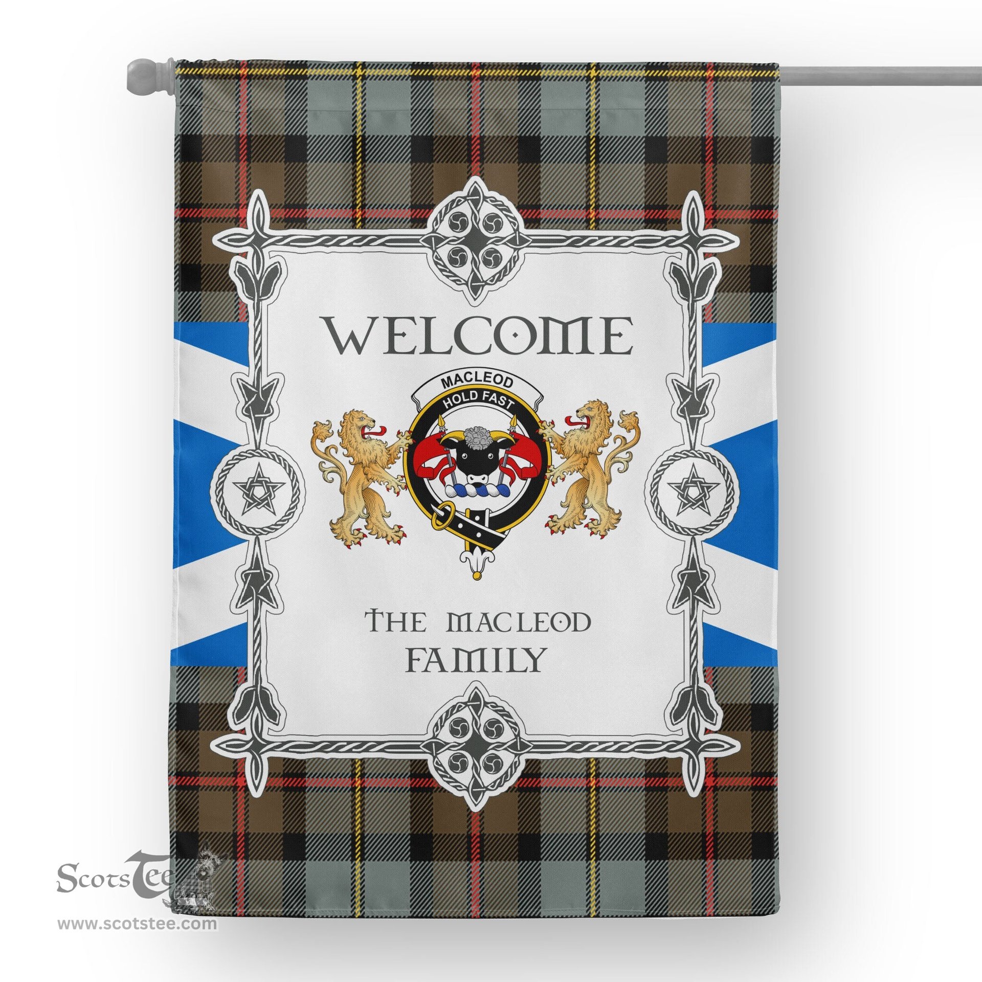 Scotstee Shop MacLeod Of Harris Weathered Tartan Garden Flag - Tartan Flag Clan Badge Scottish Tartan House Flag, tartan garden flag, Tartan Flag, Crest Garden Flag, Garden Flag, Ireland Garden Flag, Family Crest, Custom Flag, Custom Garden Flag, Ireland Custom Flag, clan tartan flags