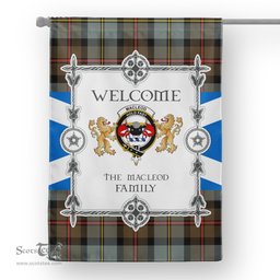 Scotstee Shop MacLeod Of Harris Weathered Tartan Garden Flag - Tartan Flag Clan Badge Scottish Tartan House Flag, tartan garden flag, Tartan Flag, Crest Garden Flag, Garden Flag, Ireland Garden Flag, Family Crest, Custom Flag, Custom Garden Flag, Ireland Custom Flag, clan tartan flags