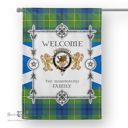 Scotstee Shop Marjoribanks Ancient Tartan Garden Flag - Tartan Flag Clan Badge Scottish Tartan House Flag, tartan garden flag, Tartan Flag, Crest Garden Flag, Garden Flag, Ireland Garden Flag, Family Crest, Custom Flag, Custom Garden Flag, Ireland Custom Flag, clan tartan flags
