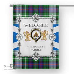 Scotstee Shop MacKenzie Dress Modern Tartan Garden Flag - Tartan Flag Clan Badge Scottish Tartan House Flag, tartan garden flag, Tartan Flag, Crest Garden Flag, Garden Flag, Ireland Garden Flag, Family Crest, Custom Flag, Custom Garden Flag, Ireland Custom Flag, clan tartan flags