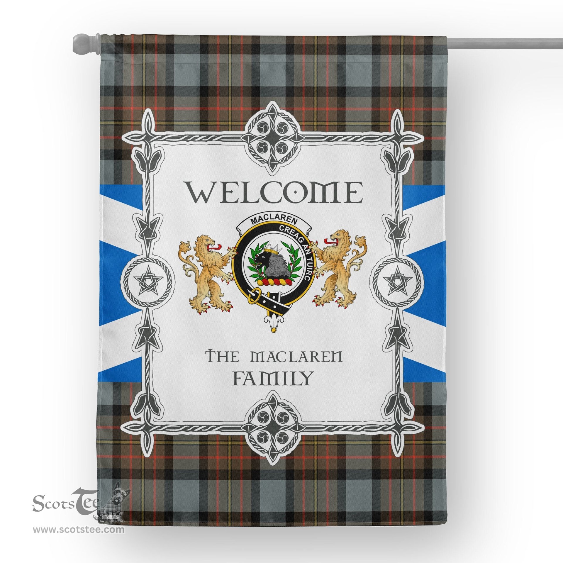 Scotstee Shop MacLaren Weathered Tartan Garden Flag - Tartan Flag Clan Badge Scottish Tartan House Flag, tartan garden flag, Tartan Flag, Crest Garden Flag, Garden Flag, Ireland Garden Flag, Family Crest, Custom Flag, Custom Garden Flag, Ireland Custom Flag, clan tartan flags