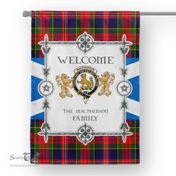 Scotstee Shop MacPherson Modern Tartan Garden Flag - Tartan Flag Clan Badge Scottish Tartan House Flag, tartan garden flag, Tartan Flag, Crest Garden Flag, Garden Flag, Ireland Garden Flag, Family Crest, Custom Flag, Custom Garden Flag, Ireland Custom Flag, clan tartan flags