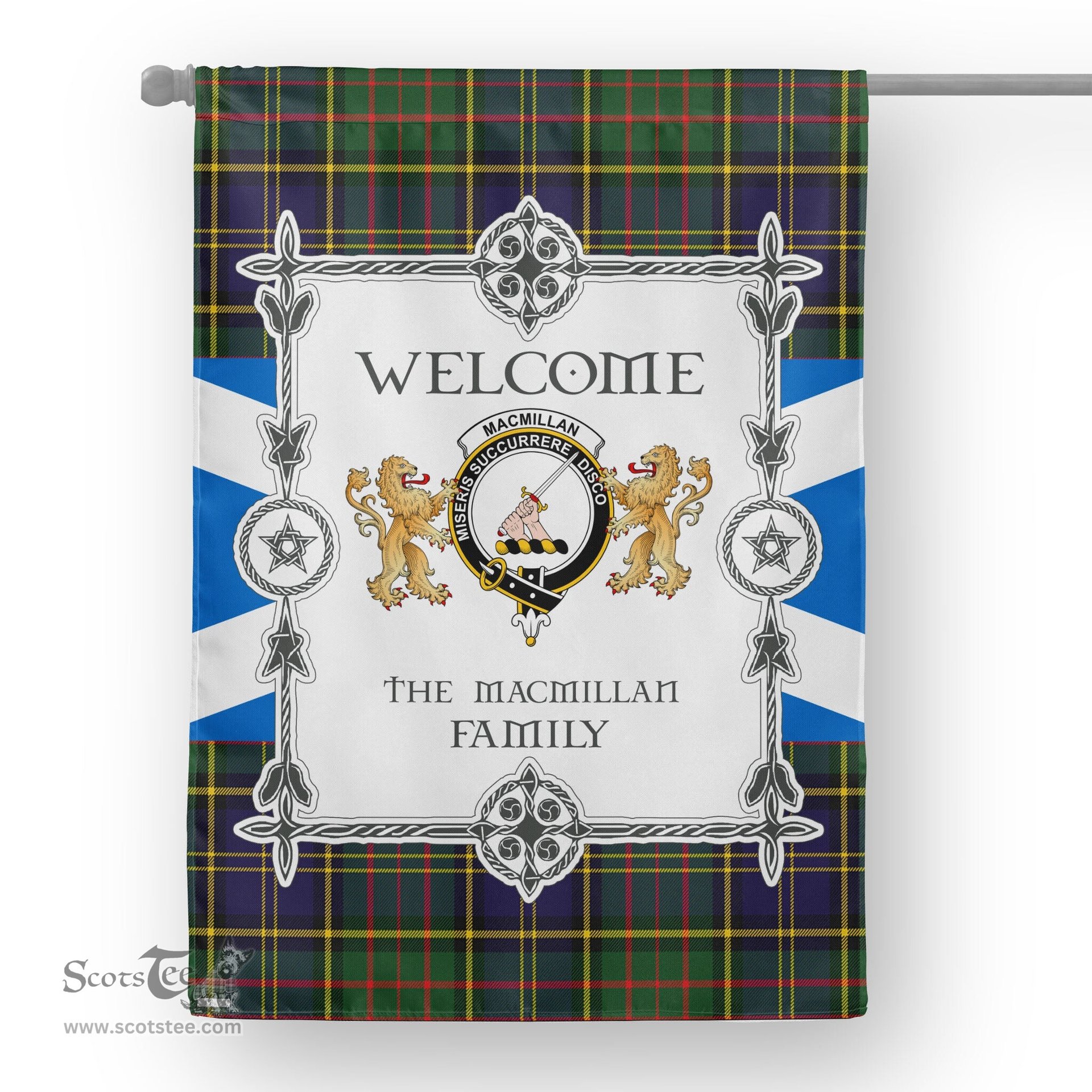 Scotstee Shop MacMillan Hunting Modern Tartan Garden Flag - Tartan Flag Clan Badge Scottish Tartan House Flag, tartan garden flag, Tartan Flag, Crest Garden Flag, Garden Flag, Ireland Garden Flag, Family Crest, Custom Flag, Custom Garden Flag, Ireland Custom Flag, clan tartan flags
