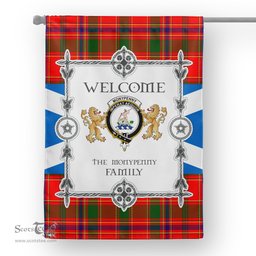 Scotstee Shop Monypenny Tartan Garden Flag - Tartan Flag Clan Badge Scottish Tartan House Flag, tartan garden flag, Tartan Flag, Crest Garden Flag, Garden Flag, Ireland Garden Flag, Family Crest, Custom Flag, Custom Garden Flag, Ireland Custom Flag, clan tartan flags
