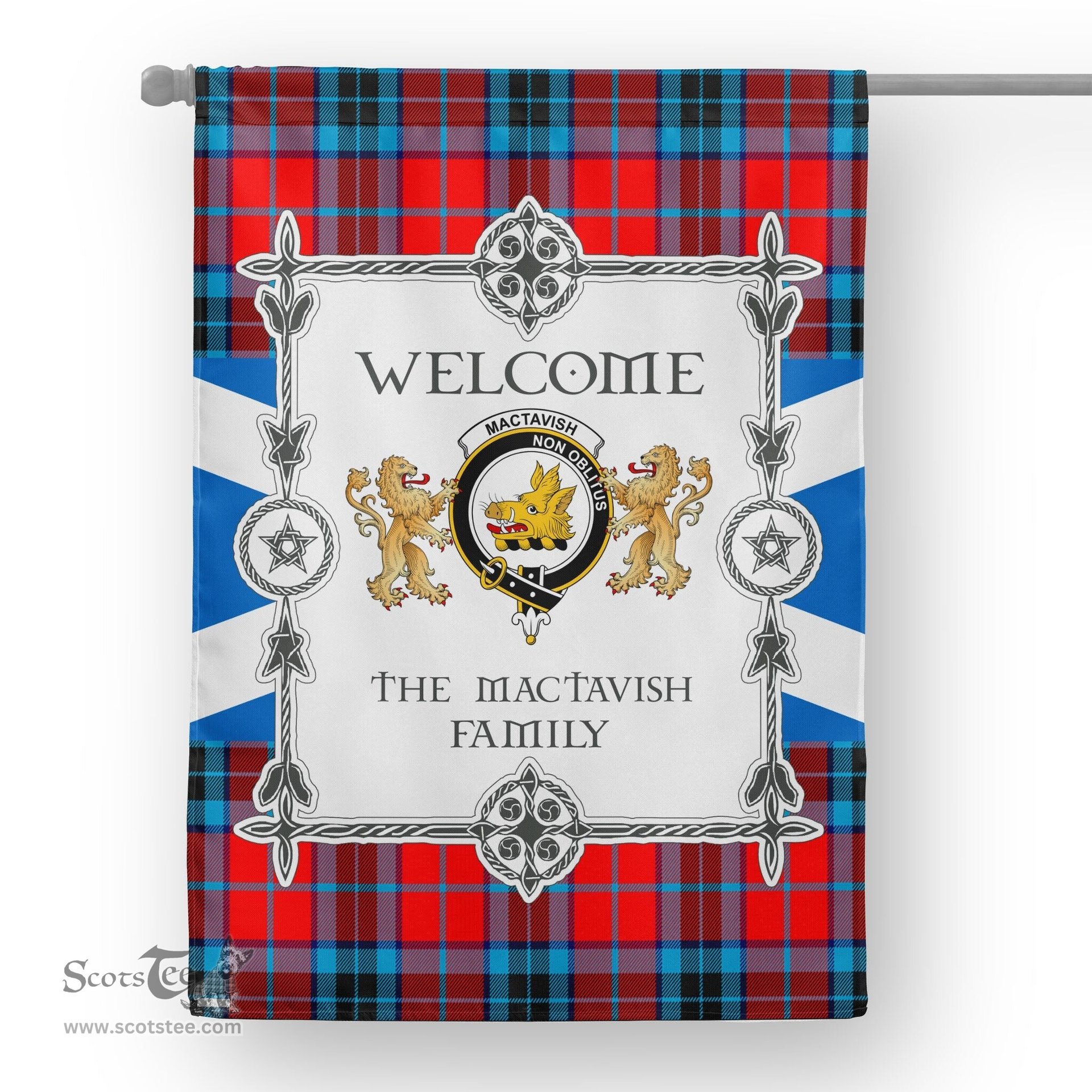 Scotstee Shop MacTavish Tartan Garden Flag - Tartan Flag Clan Badge Scottish Tartan House Flag, tartan garden flag, Tartan Flag, Crest Garden Flag, Garden Flag, Ireland Garden Flag, Family Crest, Custom Flag, Custom Garden Flag, Ireland Custom Flag, clan tartan flags