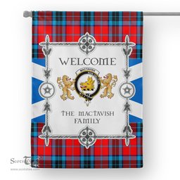 Scotstee Shop MacTavish Tartan Garden Flag - Tartan Flag Clan Badge Scottish Tartan House Flag, tartan garden flag, Tartan Flag, Crest Garden Flag, Garden Flag, Ireland Garden Flag, Family Crest, Custom Flag, Custom Garden Flag, Ireland Custom Flag, clan tartan flags