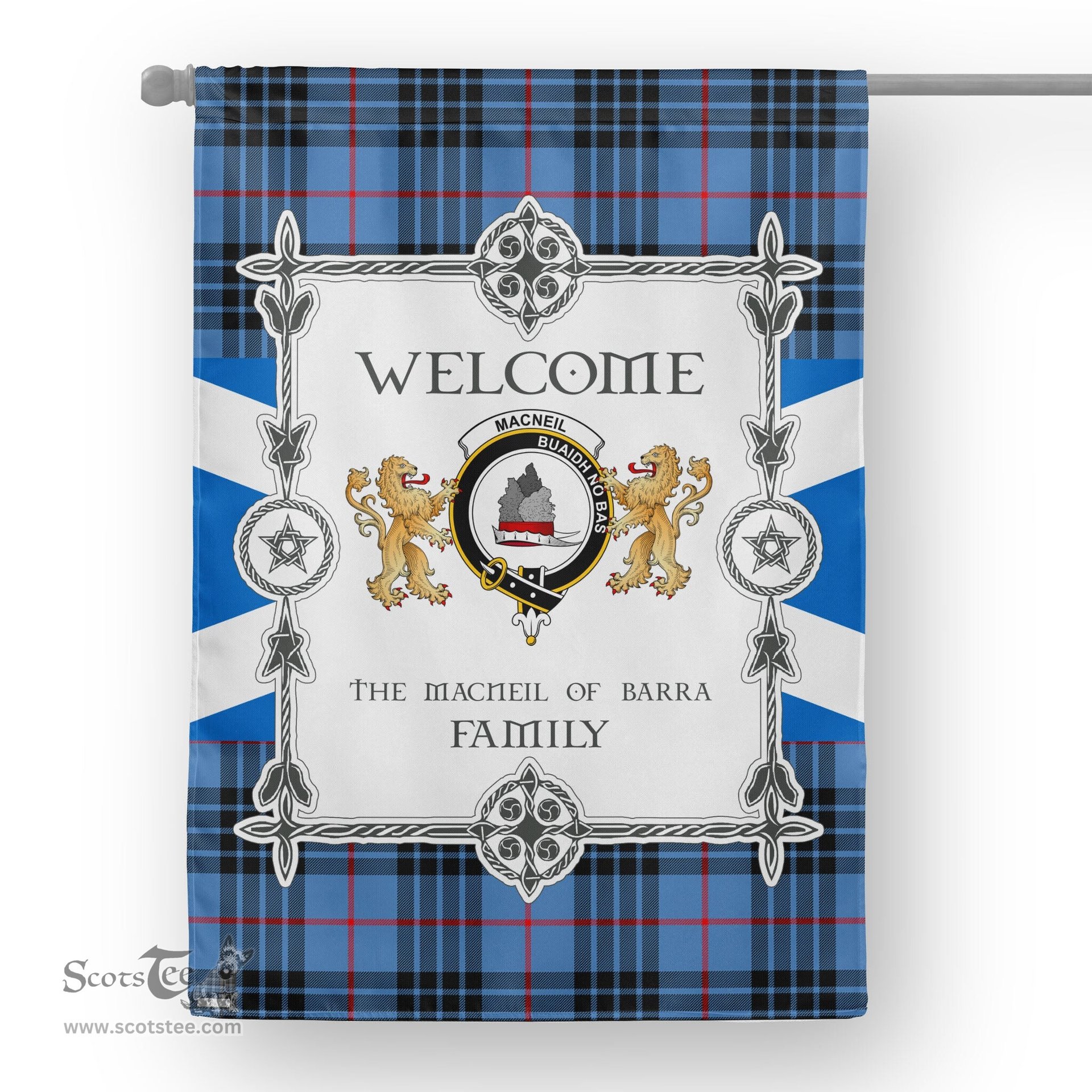 Scotstee Shop MacNeill Of Barra Tartan Garden Flag - Tartan Flag Clan Badge Scottish Tartan House Flag, tartan garden flag, Tartan Flag, Crest Garden Flag, Garden Flag, Ireland Garden Flag, Family Crest, Custom Flag, Custom Garden Flag, Ireland Custom Flag, clan tartan flags