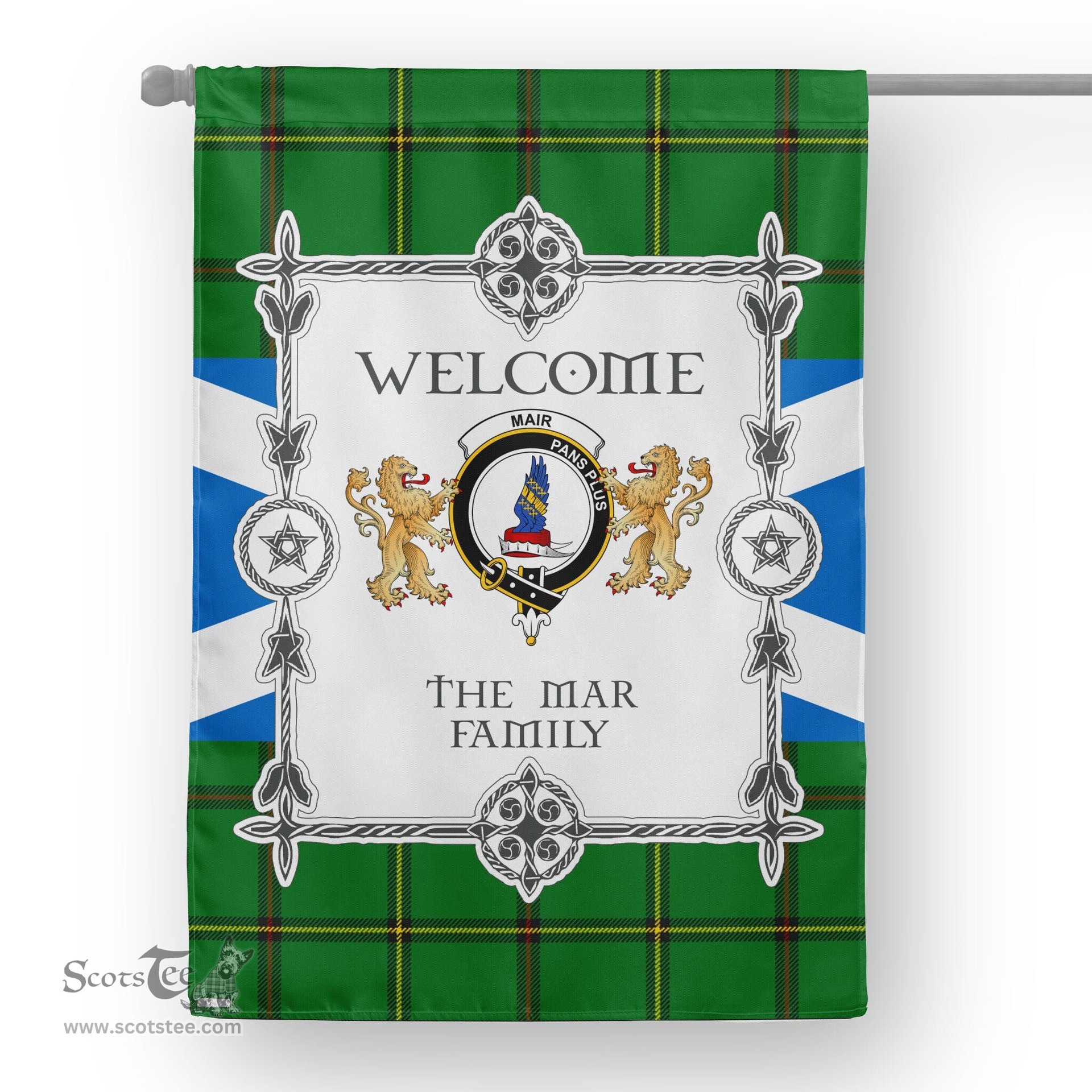 Scotstee Shop Mar Hunting Tartan Garden Flag - Tartan Flag Clan Badge Scottish Tartan House Flag, tartan garden flag, Tartan Flag, Crest Garden Flag, Garden Flag, Ireland Garden Flag, Family Crest, Custom Flag, Custom Garden Flag, Ireland Custom Flag, clan tartan flags