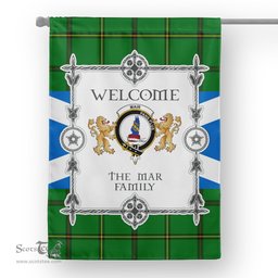 Scotstee Shop Mar Hunting Tartan Garden Flag - Tartan Flag Clan Badge Scottish Tartan House Flag, tartan garden flag, Tartan Flag, Crest Garden Flag, Garden Flag, Ireland Garden Flag, Family Crest, Custom Flag, Custom Garden Flag, Ireland Custom Flag, clan tartan flags