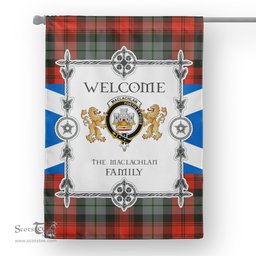 Scotstee Shop MacLachlan Weathered Tartan Garden Flag - Tartan Flag Clan Badge Scottish Tartan House Flag, tartan garden flag, Tartan Flag, Crest Garden Flag, Garden Flag, Ireland Garden Flag, Family Crest, Custom Flag, Custom Garden Flag, Ireland Custom Flag, clan tartan flags