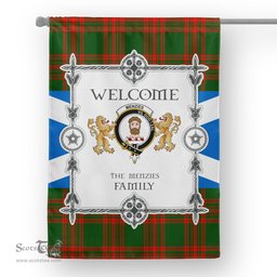 Scotstee Shop Menzies Green Modern Tartan Garden Flag - Tartan Flag Clan Badge Scottish Tartan House Flag, tartan garden flag, Tartan Flag, Crest Garden Flag, Garden Flag, Ireland Garden Flag, Family Crest, Custom Flag, Custom Garden Flag, Ireland Custom Flag, clan tartan flags