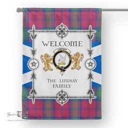 Lindsay Ancient Tartan Garden Flag - Tartan Flag Clan Badge Scottish Tartan House Flag, tartan garden flag, Tartan Flag, Crest Garden Flag, Garden Flag, Ireland Garden Flag, Family Crest, Custom Flag, Custom Garden Flag, Ireland Custom Flag, clan tartan flags