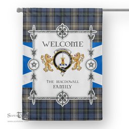 Scotstee Shop MacDowall Tartan Garden Flag - Tartan Flag Clan Badge Scottish Tartan House Flag, tartan garden flag, Tartan Flag, Crest Garden Flag, Garden Flag, Ireland Garden Flag, Family Crest, Custom Flag, Custom Garden Flag, Ireland Custom Flag, clan tartan flags
