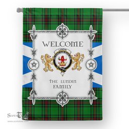 Lundin Tartan Garden Flag - Tartan Flag Clan Badge Scottish Tartan House Flag, tartan garden flag, Tartan Flag, Crest Garden Flag, Garden Flag, Ireland Garden Flag, Family Crest, Custom Flag, Custom Garden Flag, Ireland Custom Flag, clan tartan flags