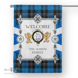 Scotstee Shop Ramsay Blue Ancient Tartan Garden Flag - Tartan Flag Clan Badge Scottish Tartan House Flag, tartan garden flag, Tartan Flag, Crest Garden Flag, Garden Flag, Ireland Garden Flag, Family Crest, Custom Flag, Custom Garden Flag, Ireland Custom Flag, clan tartan flags