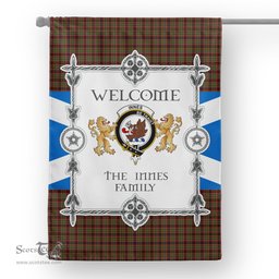 Innes Of Cowie Tartan Garden Flag - Tartan Flag Clan Badge Scottish Tartan House Flag, tartan garden flag, Tartan Flag, Crest Garden Flag, Garden Flag, Ireland Garden Flag, Family Crest, Custom Flag, Custom Garden Flag, Ireland Custom Flag, clan tartan flags
