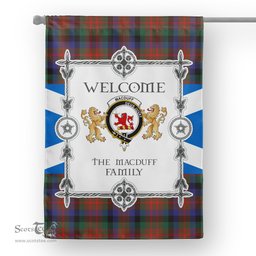 Scotstee Shop MacDuff Hunting Modern Tartan Garden Flag - Tartan Flag Clan Badge Scottish Tartan House Flag, tartan garden flag, Tartan Flag, Crest Garden Flag, Garden Flag, Ireland Garden Flag, Family Crest, Custom Flag, Custom Garden Flag, Ireland Custom Flag, clan tartan flags