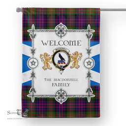 Scotstee Shop MacDonnell Of Glengarry Modern Tartan Garden Flag - Tartan Flag Clan Badge Scottish Tartan House Flag, tartan garden flag, Tartan Flag, Crest Garden Flag, Garden Flag, Ireland Garden Flag, Family Crest, Custom Flag, Custom Garden Flag, Ireland Custom Flag, clan tartan flags