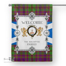 Scotstee Shop MacIntyre Of Glenorchy Tartan Garden Flag - Tartan Flag Clan Badge Scottish Tartan House Flag, tartan garden flag, Tartan Flag, Crest Garden Flag, Garden Flag, Ireland Garden Flag, Family Crest, Custom Flag, Custom Garden Flag, Ireland Custom Flag, clan tartan flags