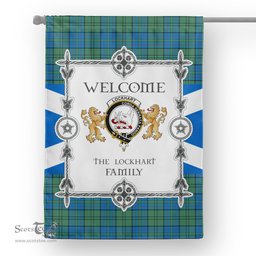 Lockhart Ancient Tartan Garden Flag - Tartan Flag Clan Badge Scottish Tartan House Flag, tartan garden flag, Tartan Flag, Crest Garden Flag, Garden Flag, Ireland Garden Flag, Family Crest, Custom Flag, Custom Garden Flag, Ireland Custom Flag, clan tartan flags