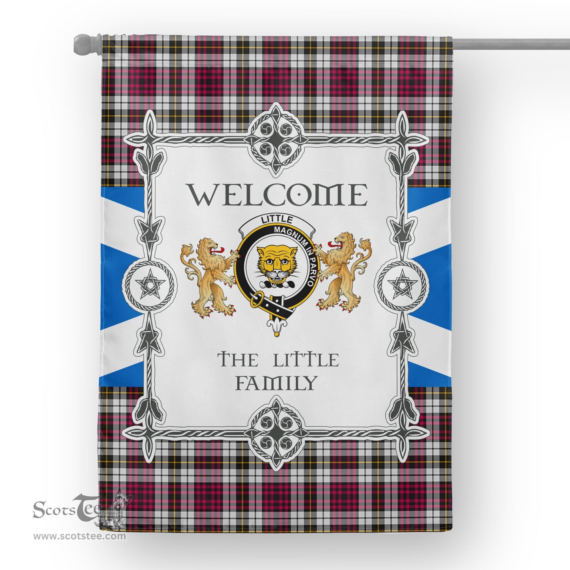 Little Dress Tartan Garden Flag - Tartan Flag Clan Badge Scottish Tartan House Flag, tartan garden flag, Tartan Flag, Crest Garden Flag, Garden Flag, Ireland Garden Flag, Family Crest, Custom Flag, Custom Garden Flag, Ireland Custom Flag, clan tartan flags