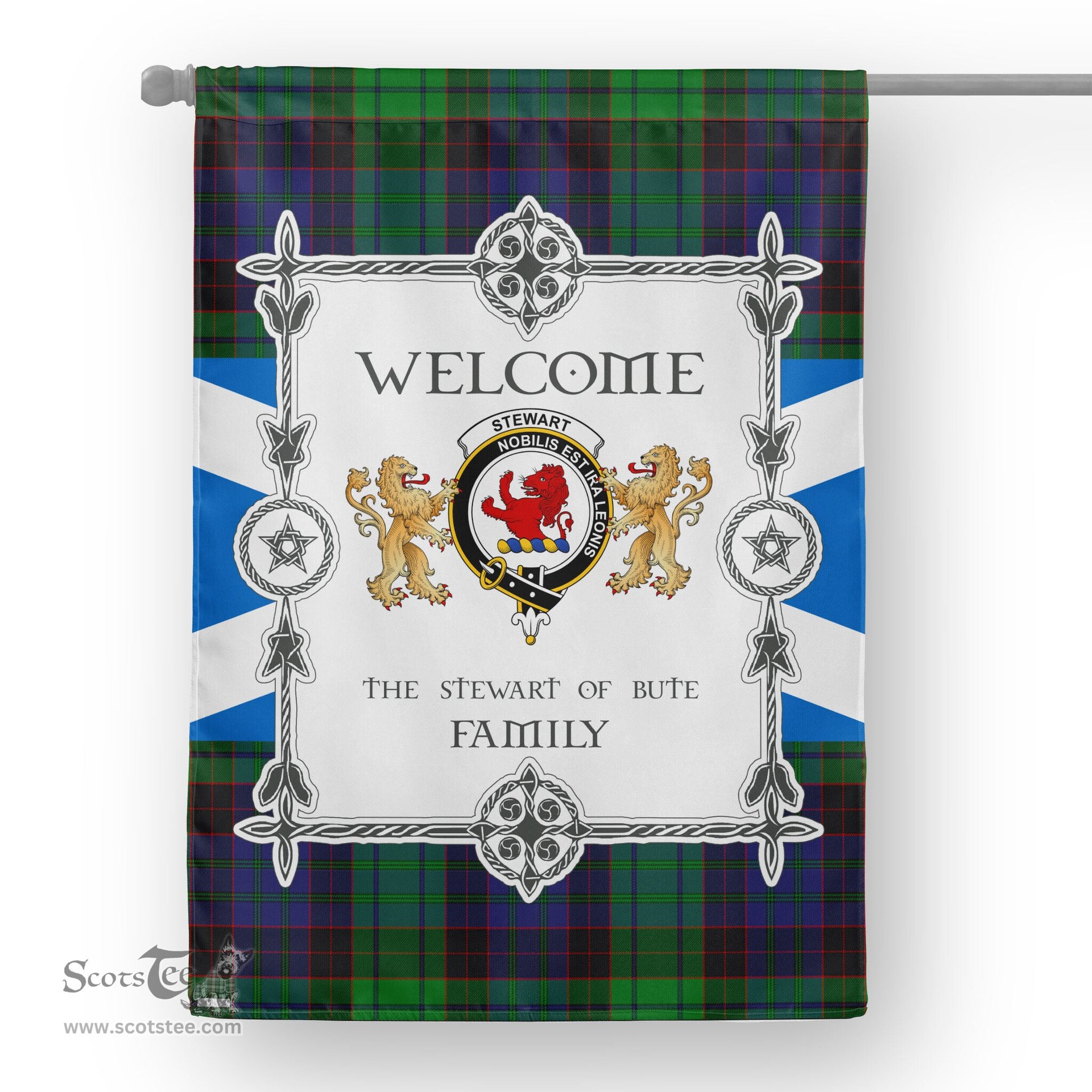 Scotstee Shop Stewart Of Bute Old Modern Tartan Garden Flag - Tartan Flag Clan Badge Scottish Tartan House Flag, tartan garden flag, Tartan Flag, Crest Garden Flag, Garden Flag, Ireland Garden Flag, Family Crest, Custom Flag, Custom Garden Flag, Ireland Custom Flag, clan tartan flags
