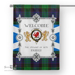 Scotstee Shop Stewart Of Bute Old Modern Tartan Garden Flag - Tartan Flag Clan Badge Scottish Tartan House Flag, tartan garden flag, Tartan Flag, Crest Garden Flag, Garden Flag, Ireland Garden Flag, Family Crest, Custom Flag, Custom Garden Flag, Ireland Custom Flag, clan tartan flags