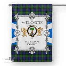 Scotstee Shop MacEwan Hunting Tartan Garden Flag - Tartan Flag Clan Badge Scottish Tartan House Flag, tartan garden flag, Tartan Flag, Crest Garden Flag, Garden Flag, Ireland Garden Flag, Family Crest, Custom Flag, Custom Garden Flag, Ireland Custom Flag, clan tartan flags