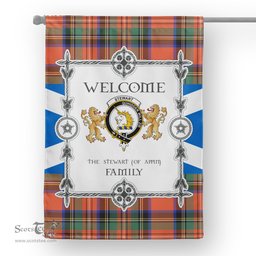 Scotstee Shop Stewart (Of Appin) Royal Ancient Tartan Garden Flag - Tartan Flag Clan Badge Scottish Tartan House Flag, tartan garden flag, Tartan Flag, Crest Garden Flag, Garden Flag, Ireland Garden Flag, Family Crest, Custom Flag, Custom Garden Flag, Ireland Custom Flag, clan tartan flags