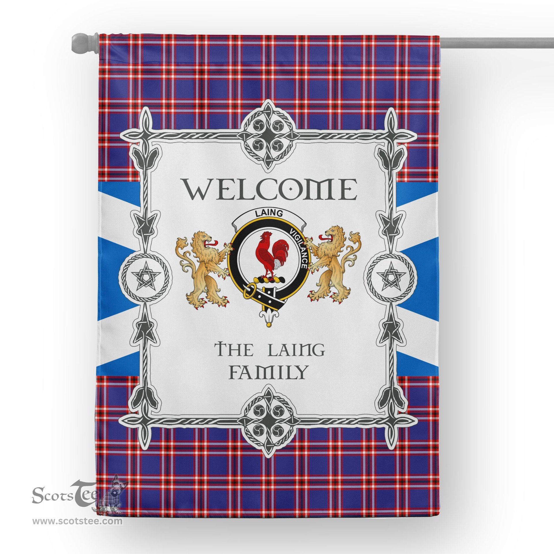Laing Of Archiestown Tartan Garden Flag - Tartan Flag Clan Badge Scottish Tartan House Flag, tartan garden flag, Tartan Flag, Crest Garden Flag, Garden Flag, Ireland Garden Flag, Family Crest, Custom Flag, Custom Garden Flag, Ireland Custom Flag, clan tartan flags