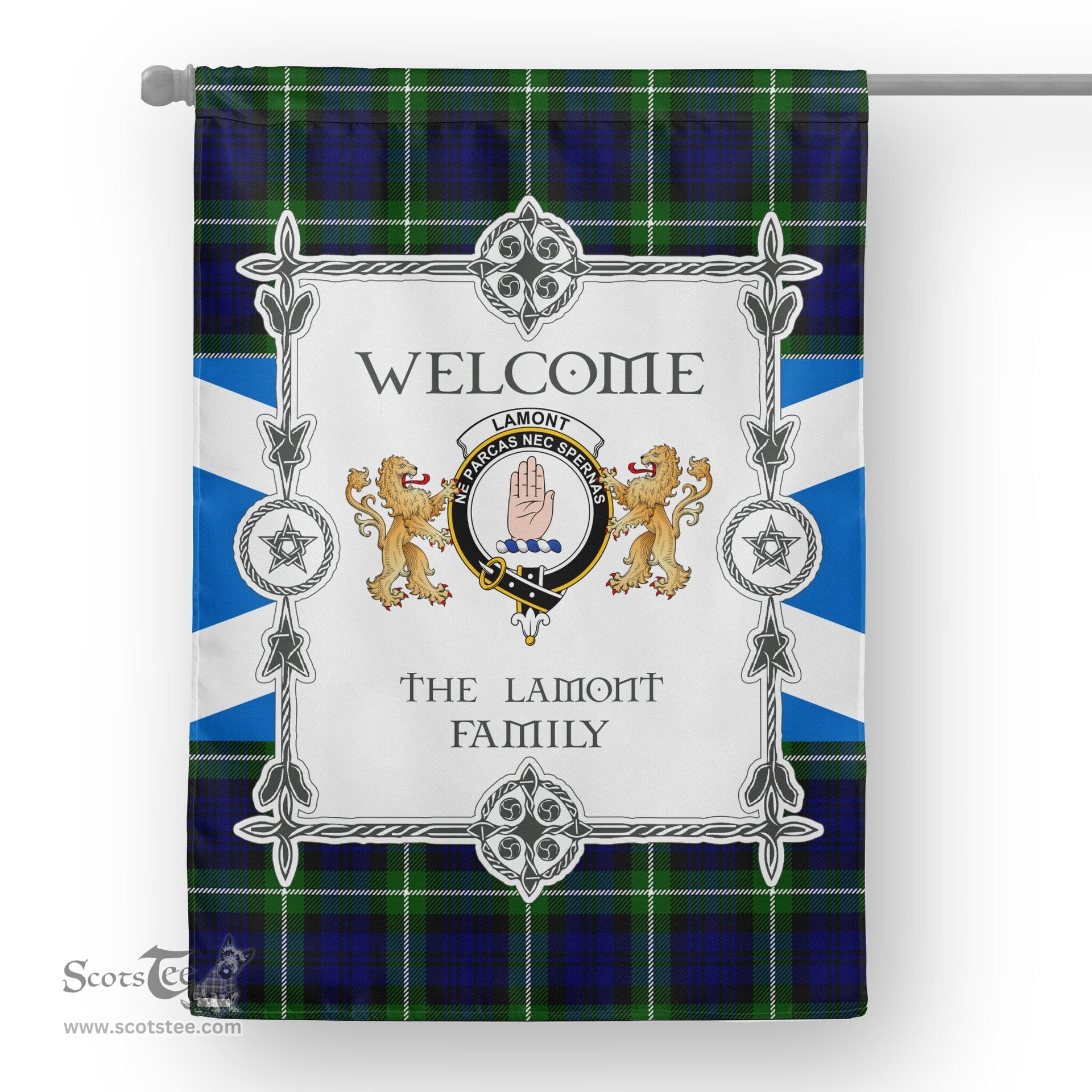 Lamont Modern Tartan Garden Flag - Tartan Flag Clan Badge Scottish Tartan House Flag, tartan garden flag, Tartan Flag, Crest Garden Flag, Garden Flag, Ireland Garden Flag, Family Crest, Custom Flag, Custom Garden Flag, Ireland Custom Flag, clan tartan flags