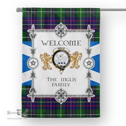 Inglis Modern Tartan Garden Flag - Tartan Flag Clan Badge Scottish Tartan House Flag, tartan garden flag, Tartan Flag, Crest Garden Flag, Garden Flag, Ireland Garden Flag, Family Crest, Custom Flag, Custom Garden Flag, Ireland Custom Flag, clan tartan flags
