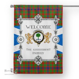 Kinninmont Tartan Garden Flag - Tartan Flag Clan Badge Scottish Tartan House Flag, tartan garden flag, Tartan Flag, Crest Garden Flag, Garden Flag, Ireland Garden Flag, Family Crest, Custom Flag, Custom Garden Flag, Ireland Custom Flag, clan tartan flags