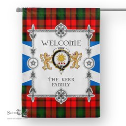 Kerr Modern Tartan Garden Flag - Tartan Flag Clan Badge Scottish Tartan House Flag, tartan garden flag, Tartan Flag, Crest Garden Flag, Garden Flag, Ireland Garden Flag, Family Crest, Custom Flag, Custom Garden Flag, Ireland Custom Flag, clan tartan flags