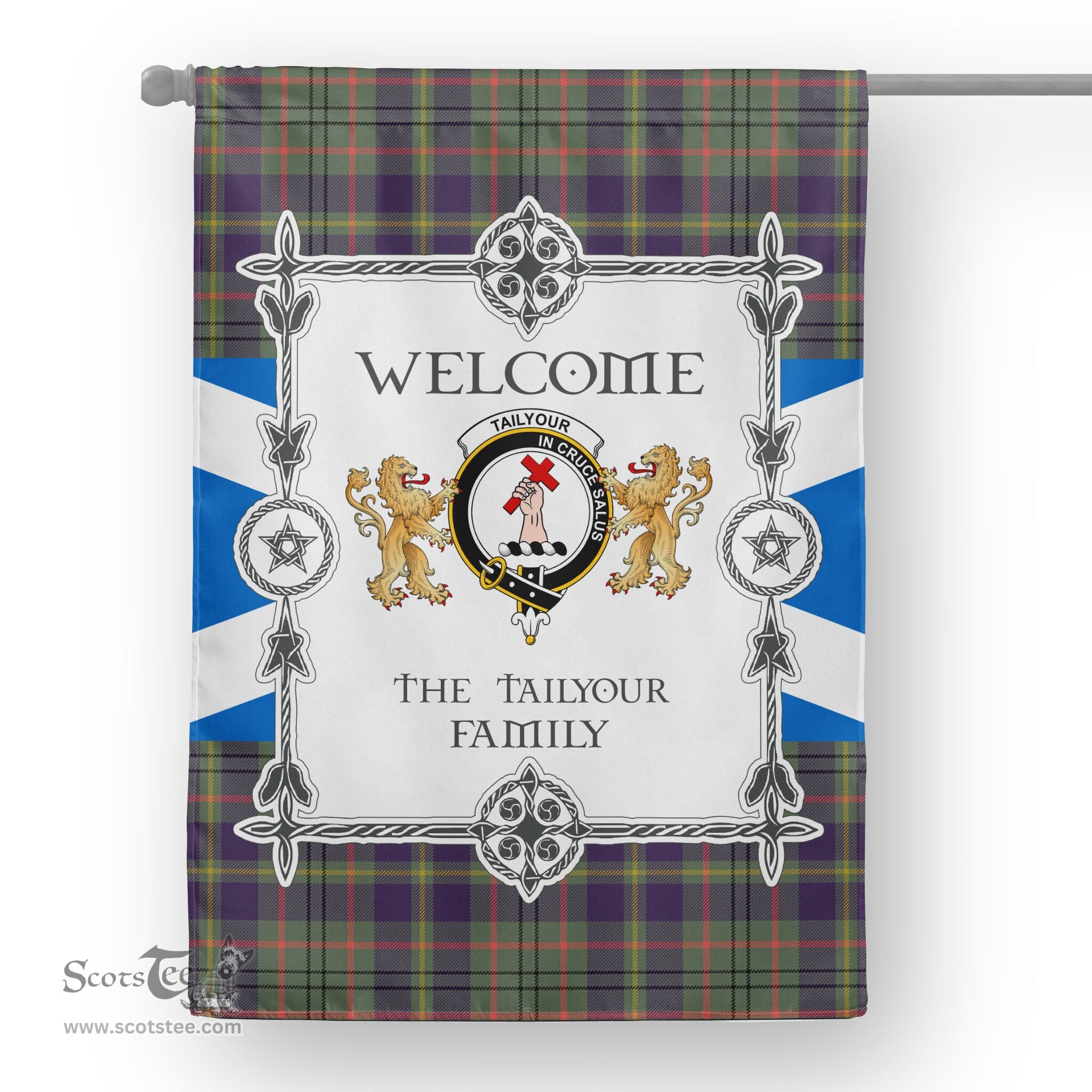 Scotstee Shop Tailyour (Or Taylor) Weathered Tartan Garden Flag - Tartan Flag Clan Badge Scottish Tartan House Flag, tartan garden flag, Tartan Flag, Crest Garden Flag, Garden Flag, Ireland Garden Flag, Family Crest, Custom Flag, Custom Garden Flag, Ireland Custom Flag, clan tartan flags