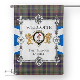 Scotstee Shop Tailyour (Or Taylor) Weathered Tartan Garden Flag - Tartan Flag Clan Badge Scottish Tartan House Flag, tartan garden flag, Tartan Flag, Crest Garden Flag, Garden Flag, Ireland Garden Flag, Family Crest, Custom Flag, Custom Garden Flag, Ireland Custom Flag, clan tartan flags