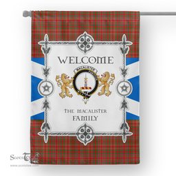 Scotstee Shop MacAlister Tartan Garden Flag - Tartan Flag Clan Badge Scottish Tartan House Flag, tartan garden flag, Tartan Flag, Crest Garden Flag, Garden Flag, Ireland Garden Flag, Family Crest, Custom Flag, Custom Garden Flag, Ireland Custom Flag, clan tartan flags